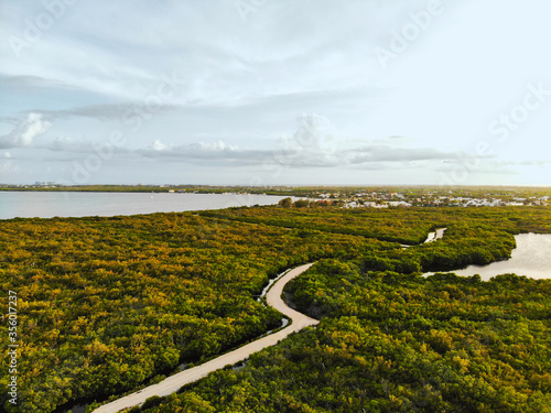 West Bay Cayman Islands view with greenery 