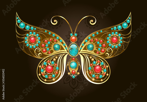 Butterfly brooch