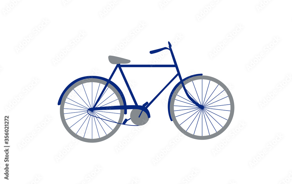 Bicycle vector illustration. Bicycle flat style.