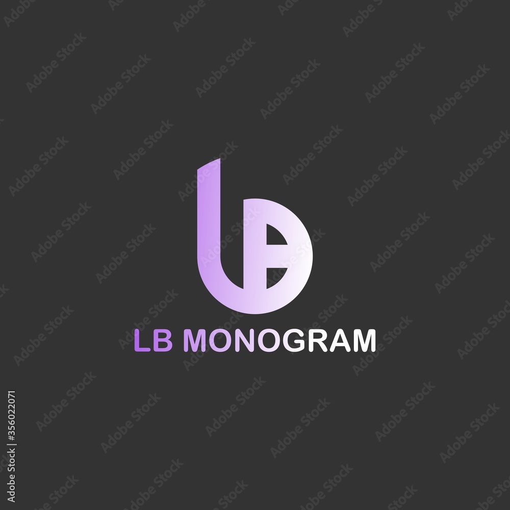 LB Initials Logo Design. LB Monogram LB Initials Logo Design. LB Monogram