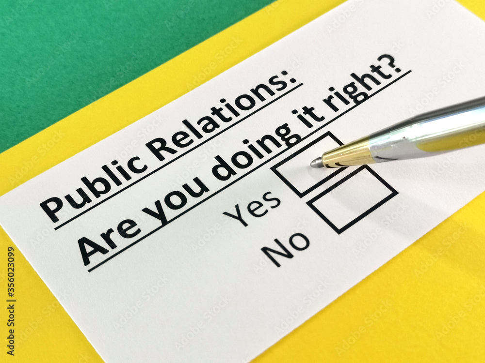 Obraz premium Questionnaire about marketing.