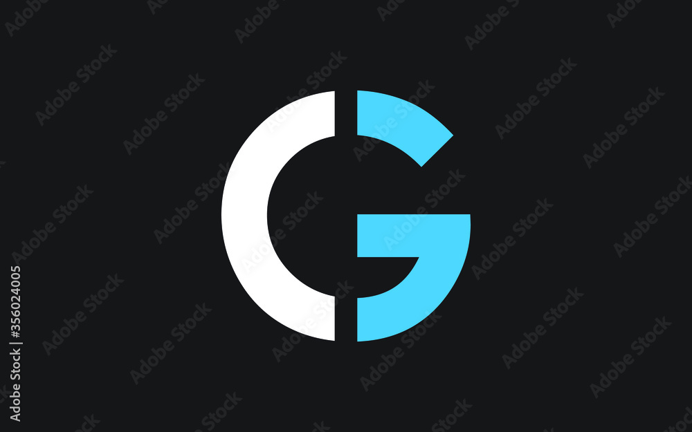 CG or GC Letter Initial Logo Design, Vector Template CG or GC Letter Initial Logo Design, Vector Template