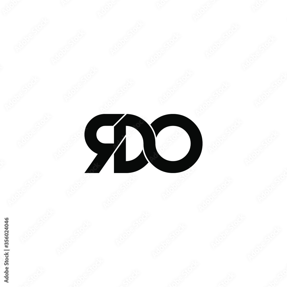 rdo letter original monogram logo design rdo letter original monogram logo design