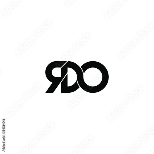 rdo letter original monogram logo design