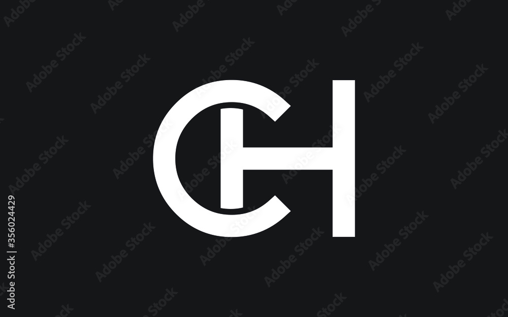 CH or HC Letter Initial Logo Design, Vector Template CH or HC Letter Initial Logo Design, Vector Template