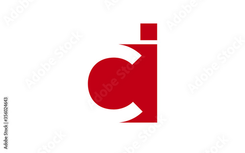 ci or ic Letter Initial Logo Design, Vector Template