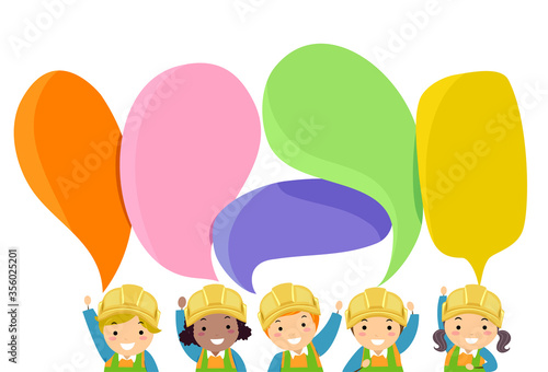 Stickman Kids Engineer Spee...