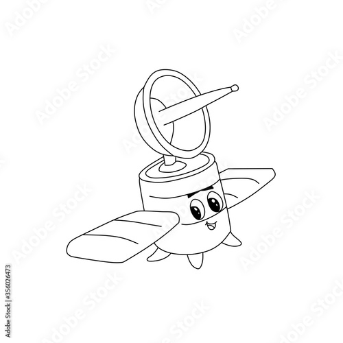 vector illustration of satellite grapic
