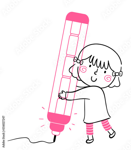 Kid Girl Doodle Mechanical ...