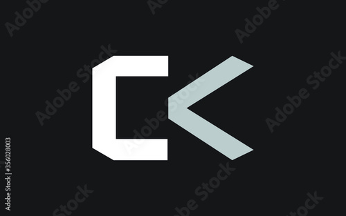 Free Download CK or KC Letter Initial Logo Design, Vector Template - GFXLoad