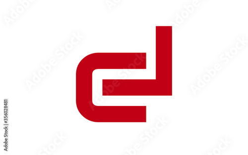 CL or LC Letter Initial Logo Design, Vector Template