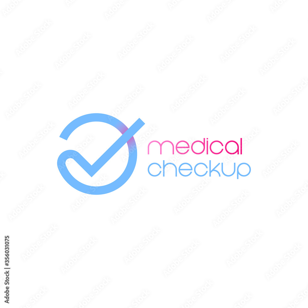 Medical checkup logo template Medical checkup logo template