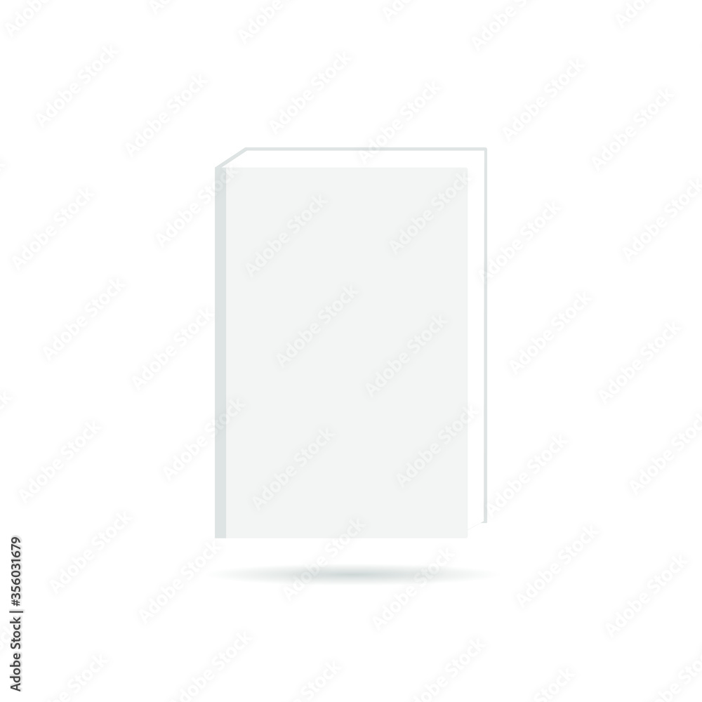 Book, icon, mockup, blank blank blank for cover. Vector illustration, flat cartoon design, eps 10. Book, icon, mockup, blank blank blank for cover. Vector illustration, flat cartoon design, eps 10.