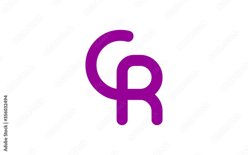 CR or RC Letter Initial Logo Design, Vector Template CR or RC Letter Initial Logo Design, Vector Template