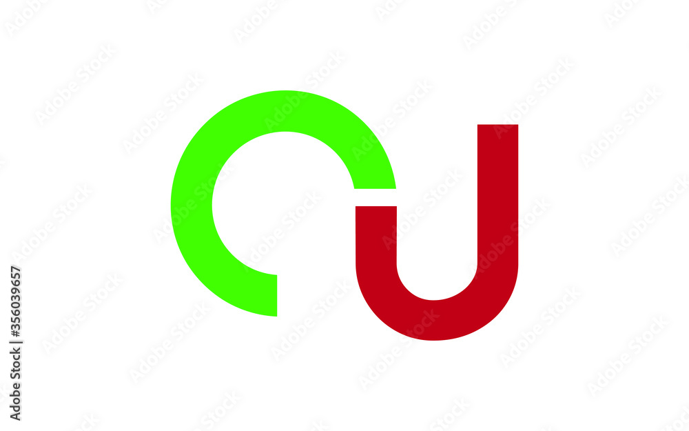 CU or UC Letter Initial Logo Design, Vector Template CU or UC Letter Initial Logo Design, Vector Template
