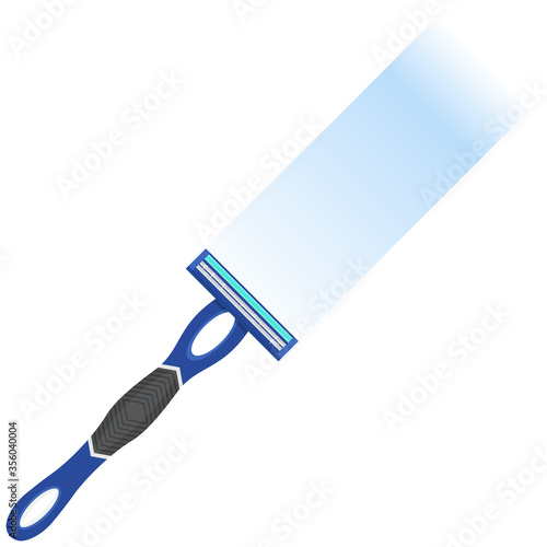 Shaving Razor manual hair remove Illustration Vector