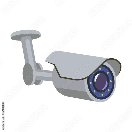 Camera cctv vector icon.Cartoon vector icon isolated on white background camera cctv.