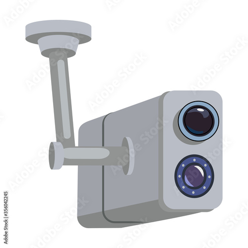 Camera cctv vector icon.Cartoon vector icon isolated on white background camera cctv.