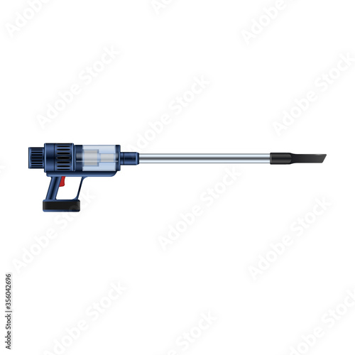 Car vacuum vector icon.Realistic vector icon isolated on white background car vacuum.