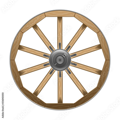 Wild west wheel vector icon.Cartoon vector icon isolated on white background wild west wheel.