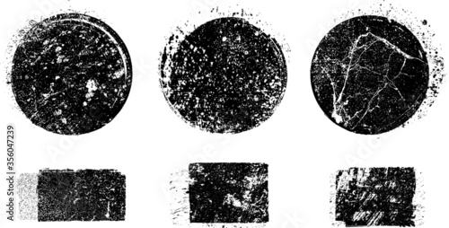 Grunge post Stamps Collection, Circles. Banners, Insignias , Logos, Icons, Labels and Badges Set . vector distress textures.blank shapes.