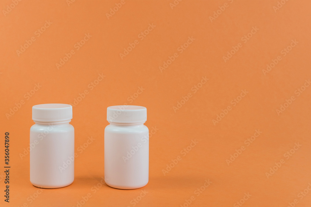 White plastic packaging White plastic packaging