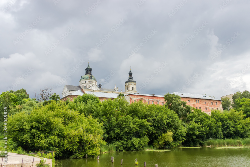 General view of the medieval Discalced Carmelites monastery, Berdychiv, Ukraine