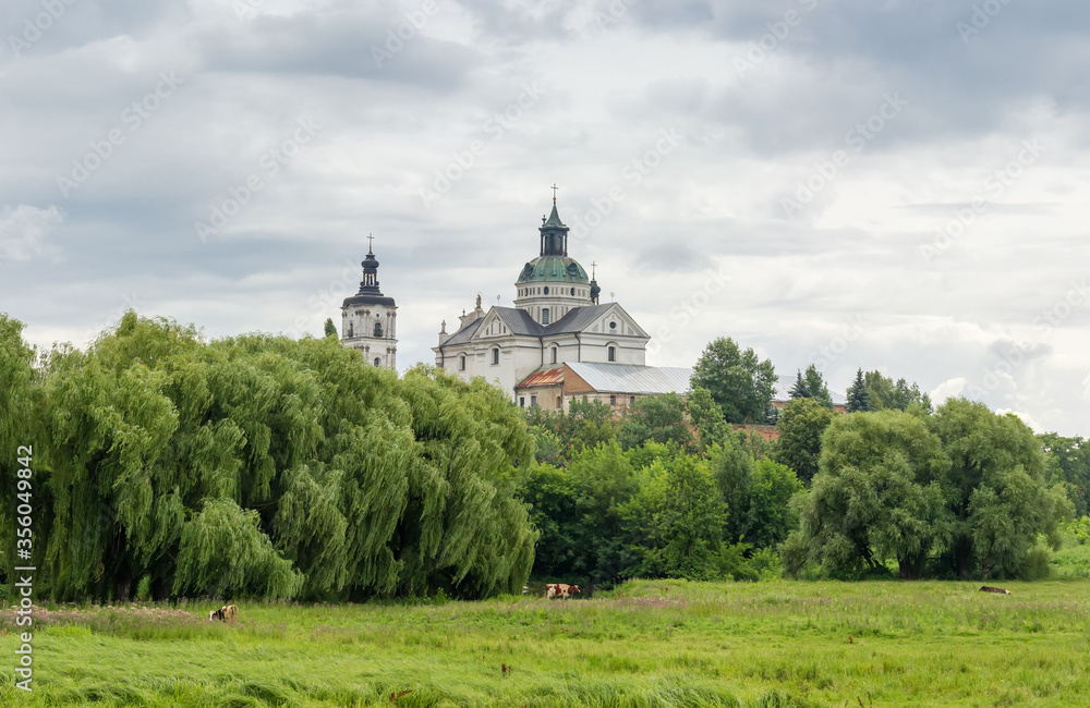 General view of the medieval Discalced Carmelites monastery, Berdychiv, Ukraine