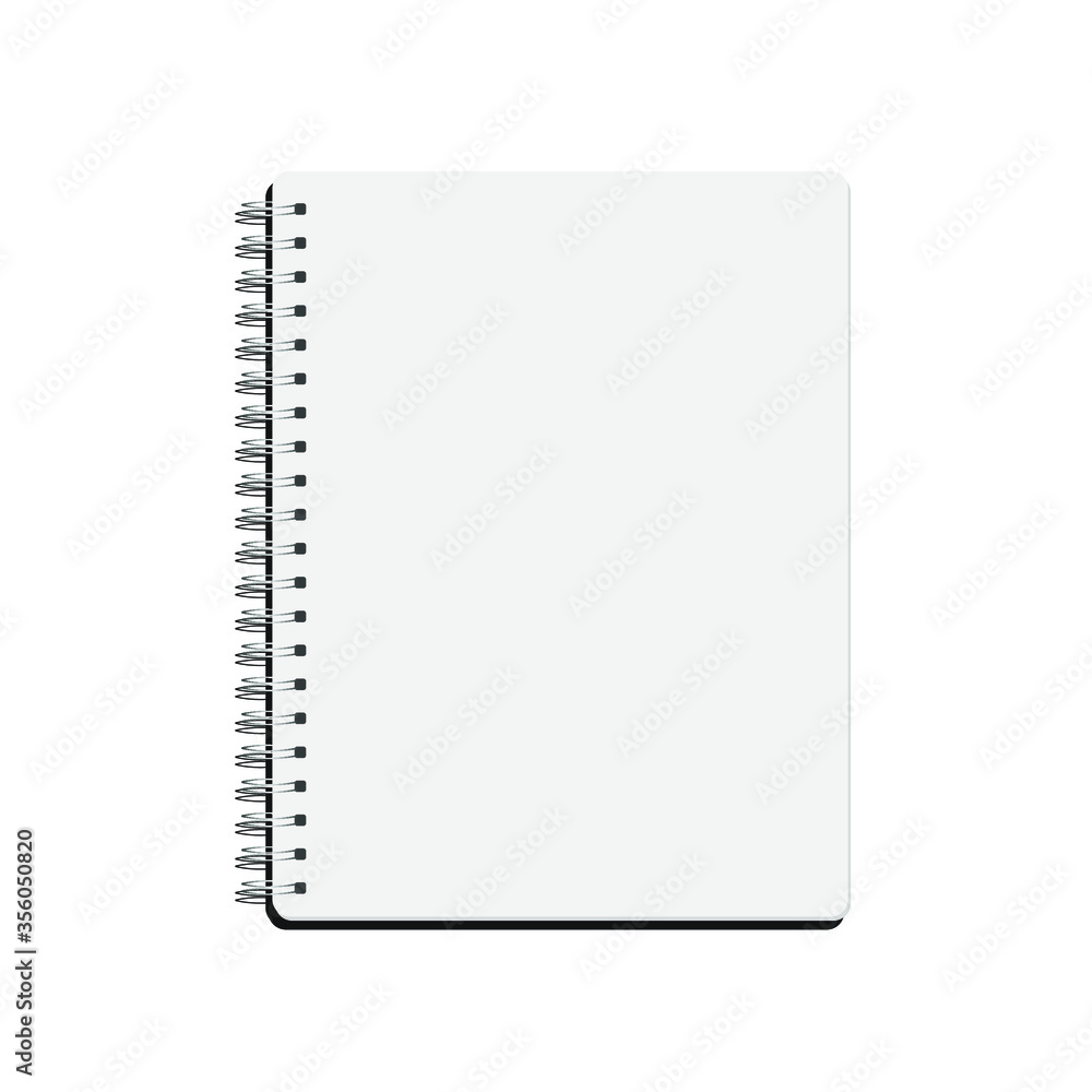 Open notebook, notepad isolated on a white background. Vector illustration, flat design, eps 10. Open notebook, notepad isolated on a white background. Vector illustration, flat design, eps 10.