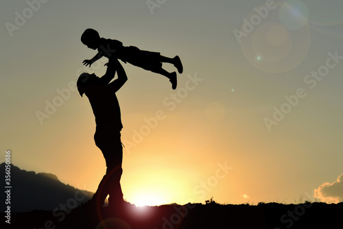 To be a good father, to take care of his child and to be connected to him with a beautiful love bond