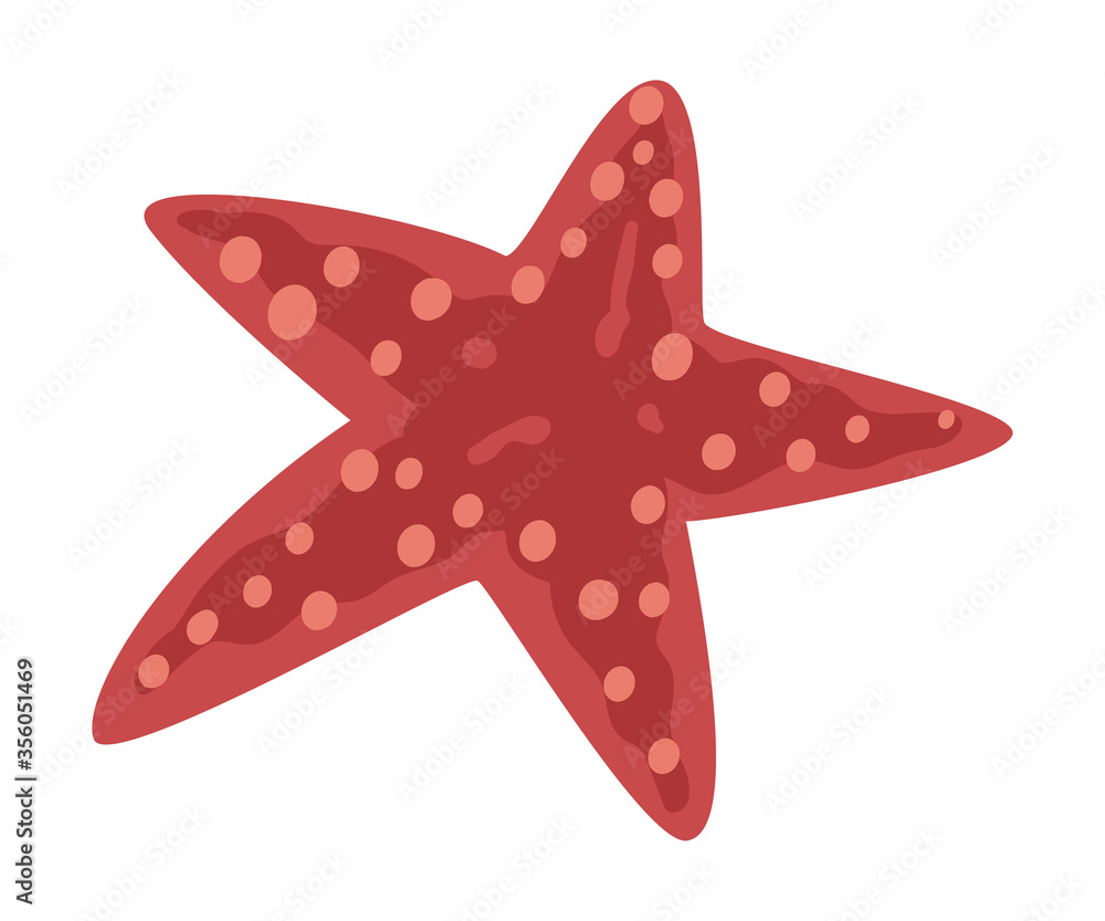 Starfish Marine Life Element, Sea or Ocean Creature Vector Illustration Starfish Marine Life Element, Sea or Ocean Creature Vector Illustration