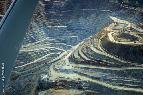 Wallpaper Mural A gold mine in Alaska. View from airplane Torontodigital.ca