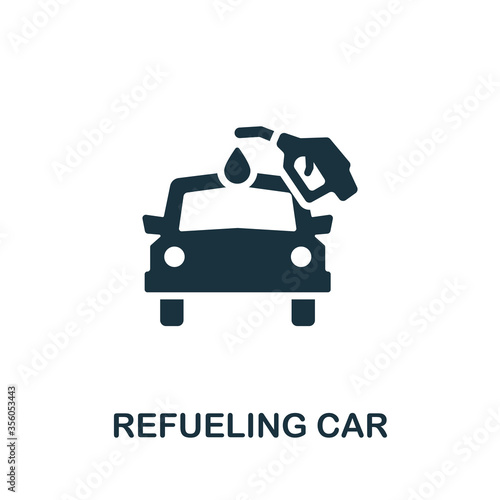 Refueling Car icon. Simple element from carsharing collection. Creative Refueling Car icon for web design, templates, infographics and more