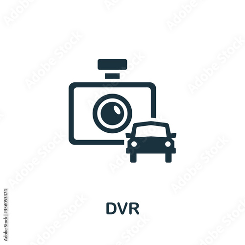 Dvr icon. Simple element from carsharing collection. Creative Dvr icon for web design, templates, infographics and more