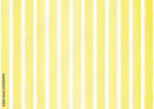 【 A4 / Yellow / Vertical 】Hand painted watercolor stripes, abstract watercolor background, vector illustration