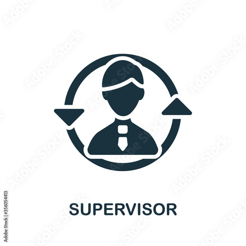 Supervisor icon. Simple element from company management collection. Creative Supervisor icon for web design, templates, infographics and more