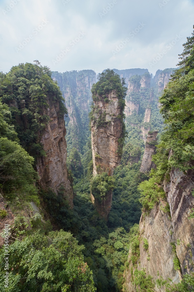 Avatar Mountain at Zhangjiajie National Forest Park in Hunan, China