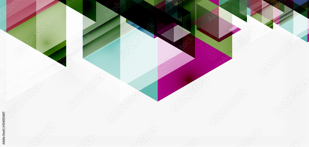 Geometric abstract background, mosaic triangle and hexagon shapes. Trendy abstract layout template for business or technology presentation, internet poster or web brochure cover, wallpaper Geometric abstract background, mosaic triangle and hexagon shapes. Trendy abstract layout template for business or technology presentation, internet poster or web brochure cover, wallpaper