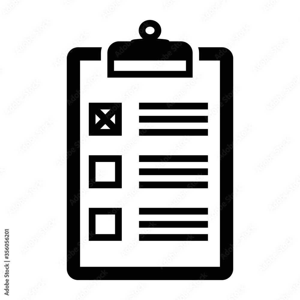 Clipboard flat illustration vector icon Clipboard flat illustration vector icon