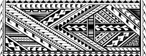 Arm tattoo ethnic polynesian stile