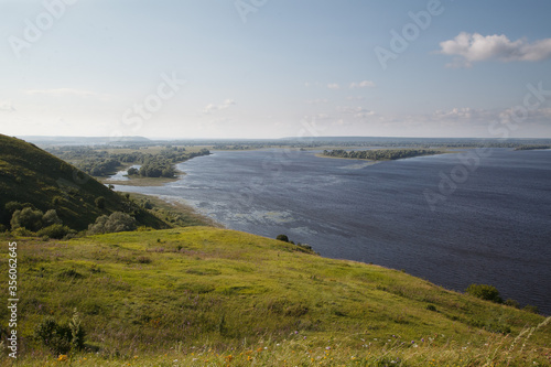 Wallpaper Mural Veiw  of beautiful summer landscape with river Torontodigital.ca
