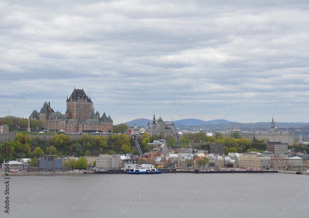 buildings and structures with river in Quebec, Canada