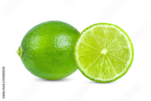 lime on white background