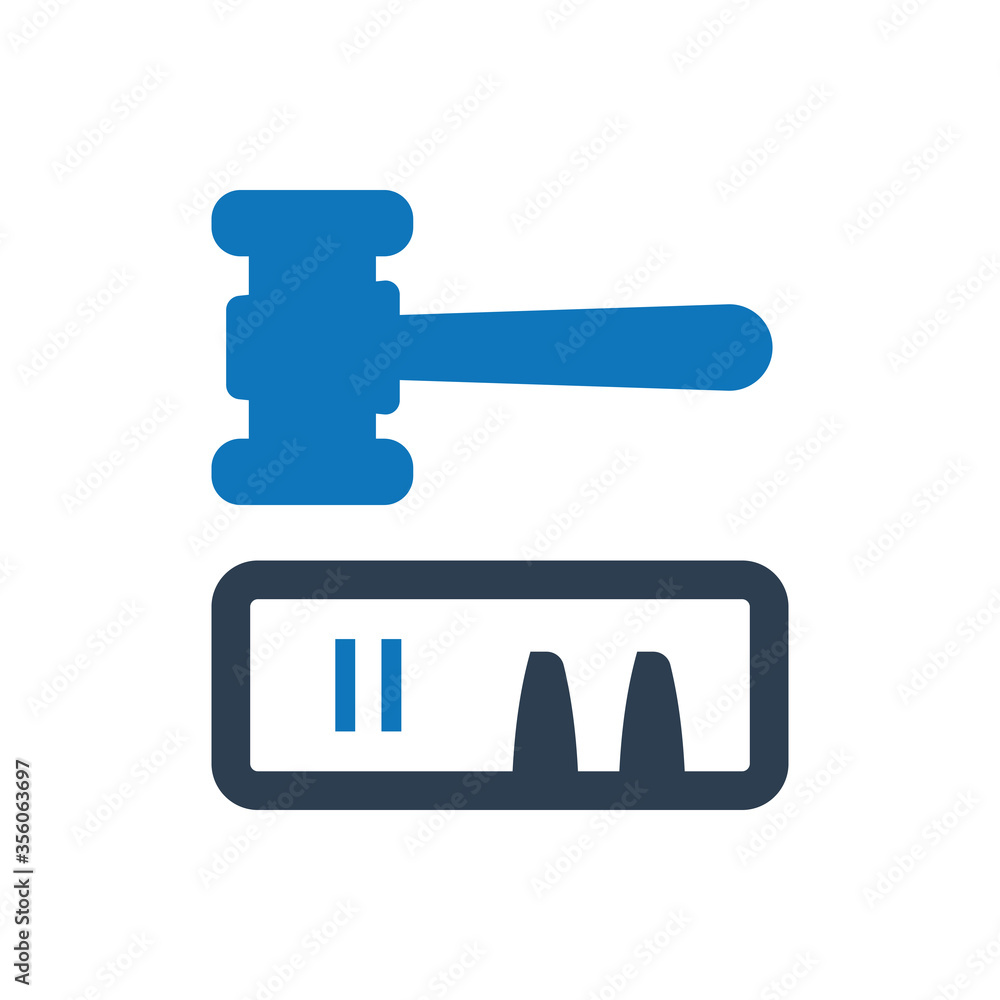 Fototapeta premium Insurance Law Icon