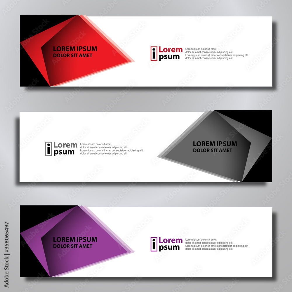 Naklejka premium Banner background modern template, abstract design