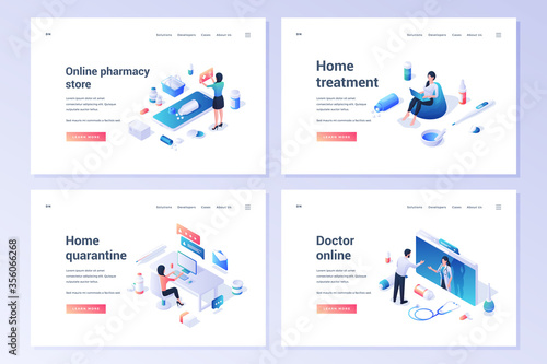 Set of online service for medical treatment during quarantine