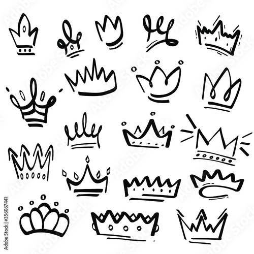 Doodle crown set 