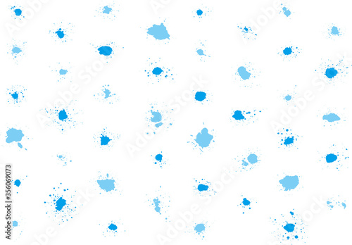 筆で書いた水滴のイメージ