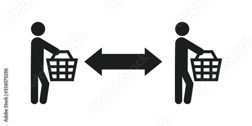 SOCIAL DISTANCE shopping bag