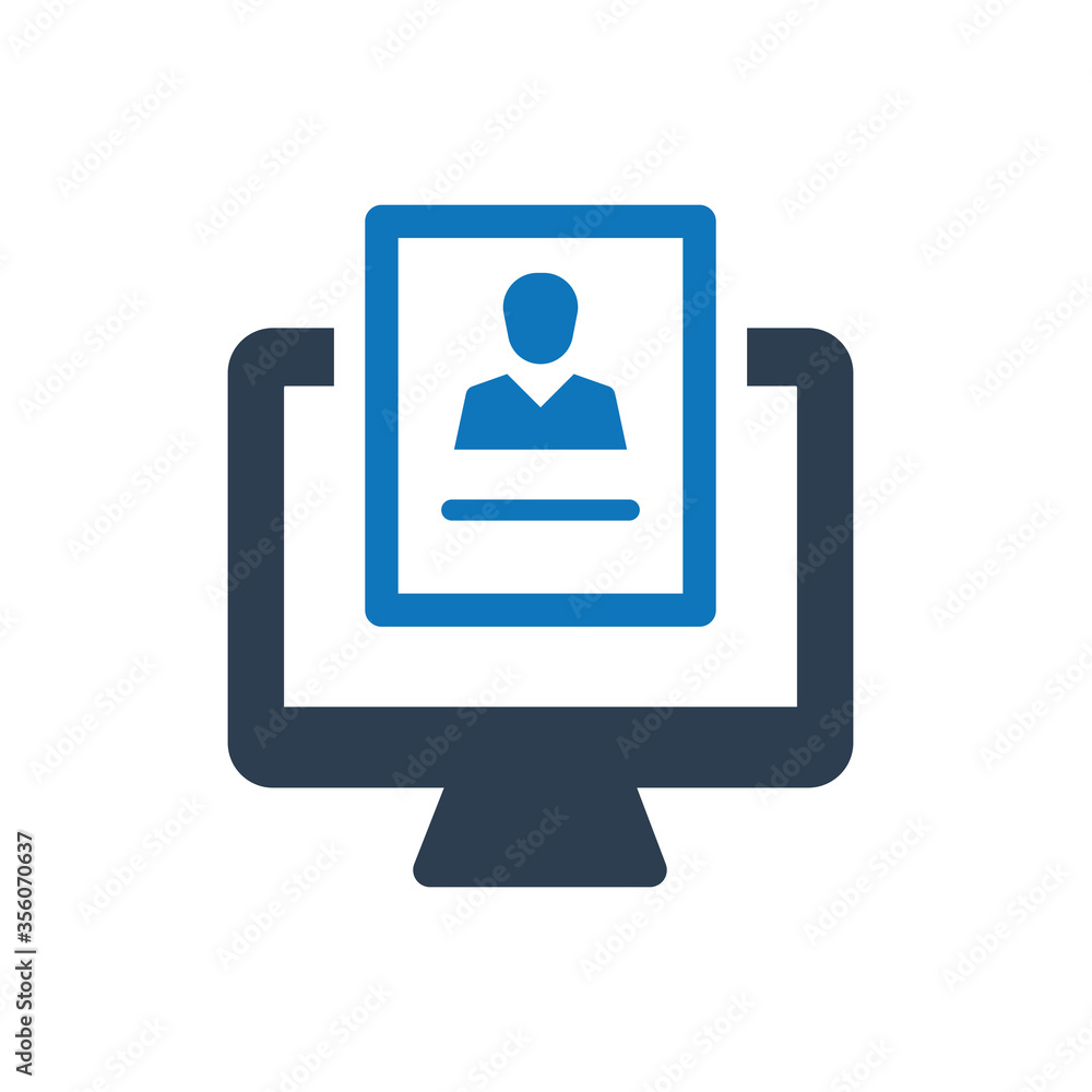 Online Job Application Icon Online Job Application Icon